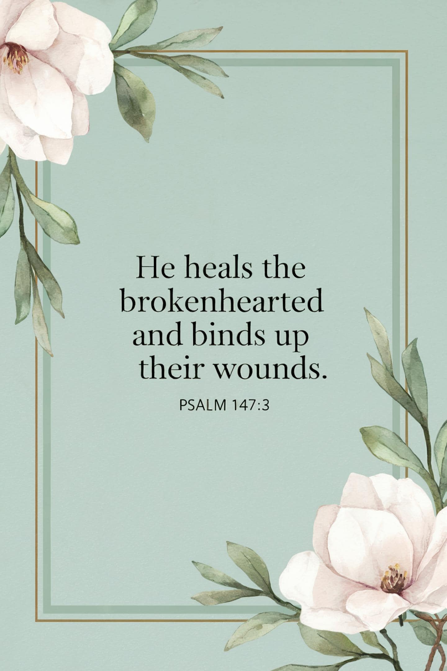 A peaceful scene with a Bible and healing verses._8