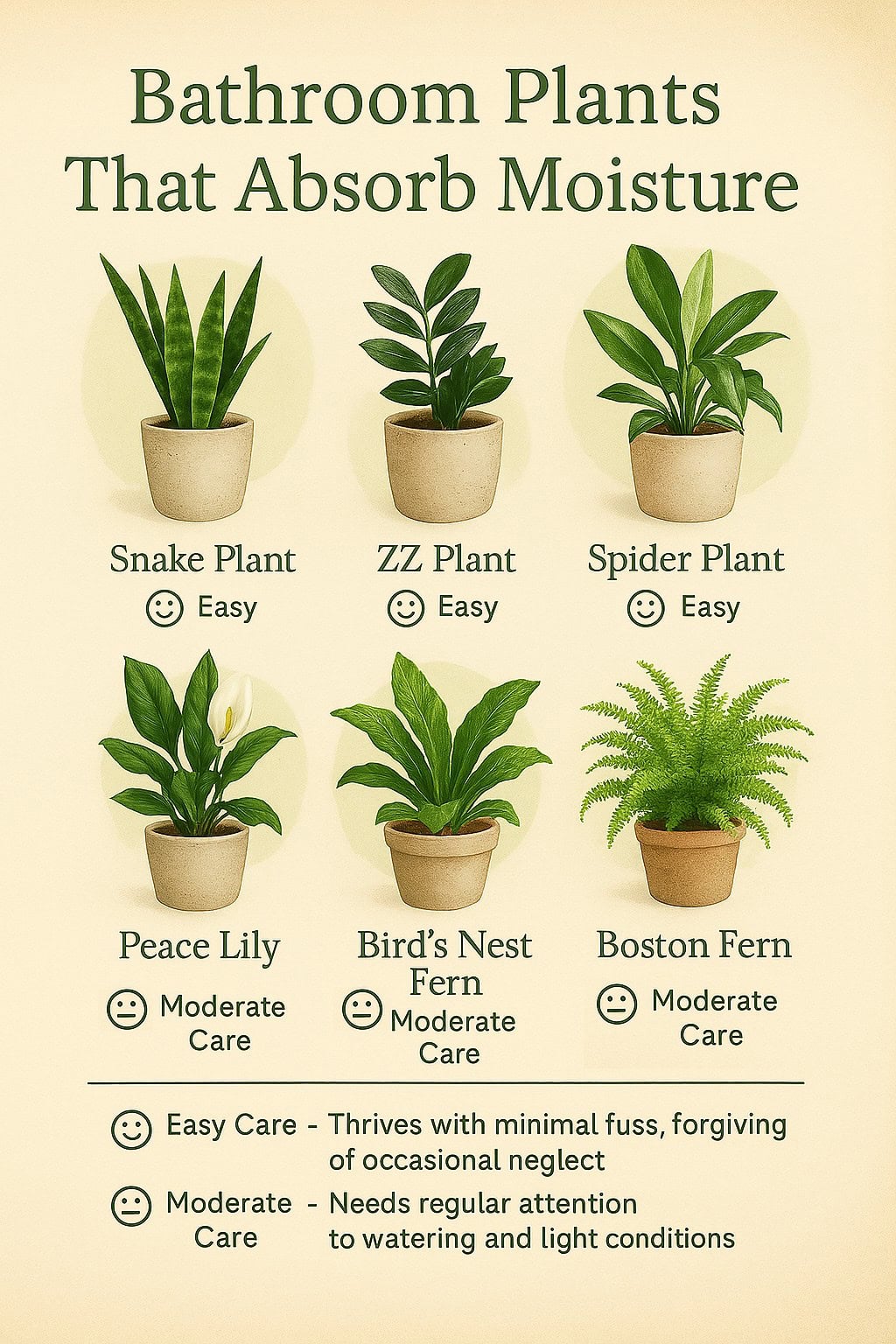 Bathroom Plants That Absorb Moisture